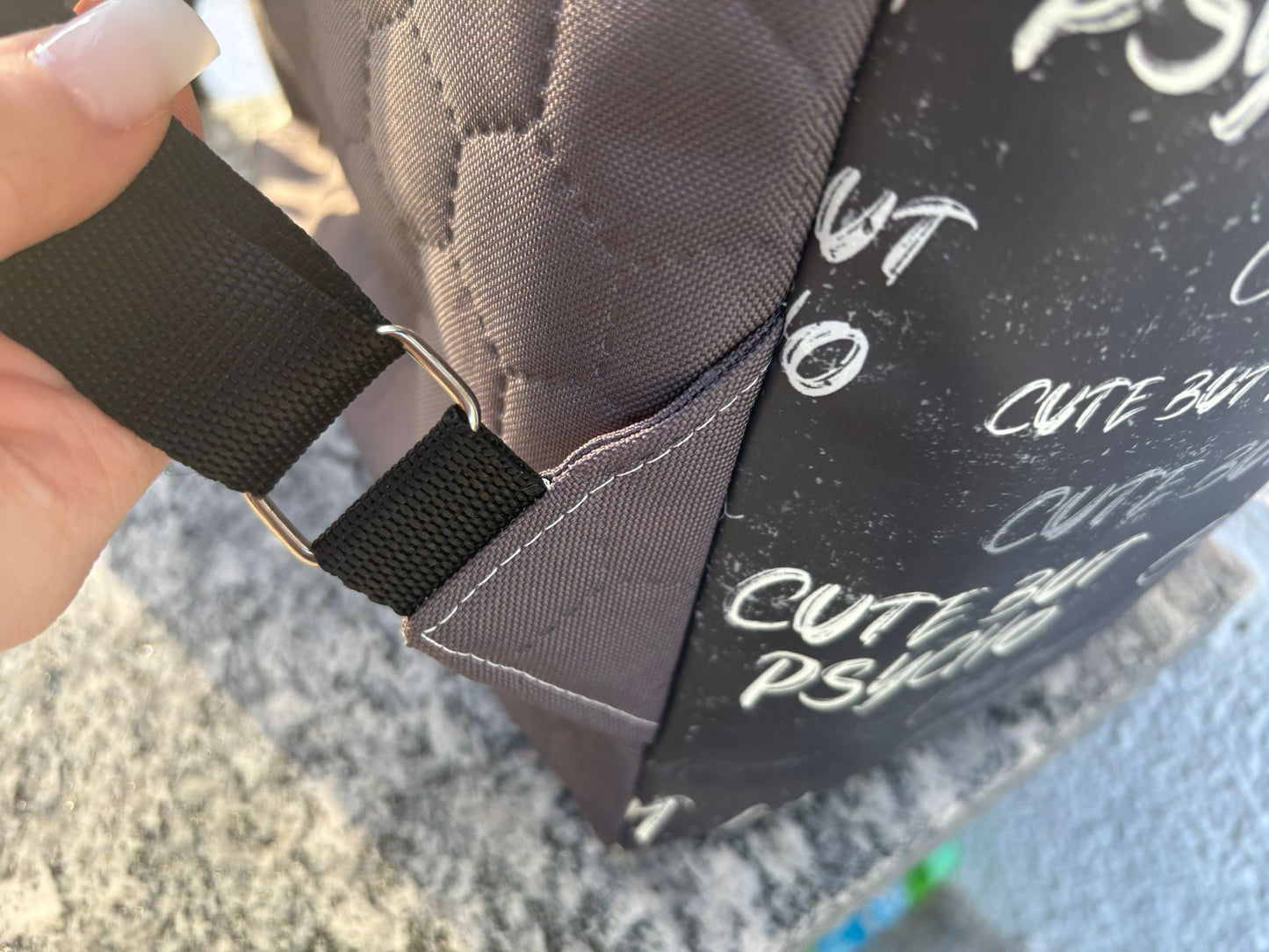 toller geräumiger Rucksack **Einzelstück**, aus Glow in the Dark Kunstleder