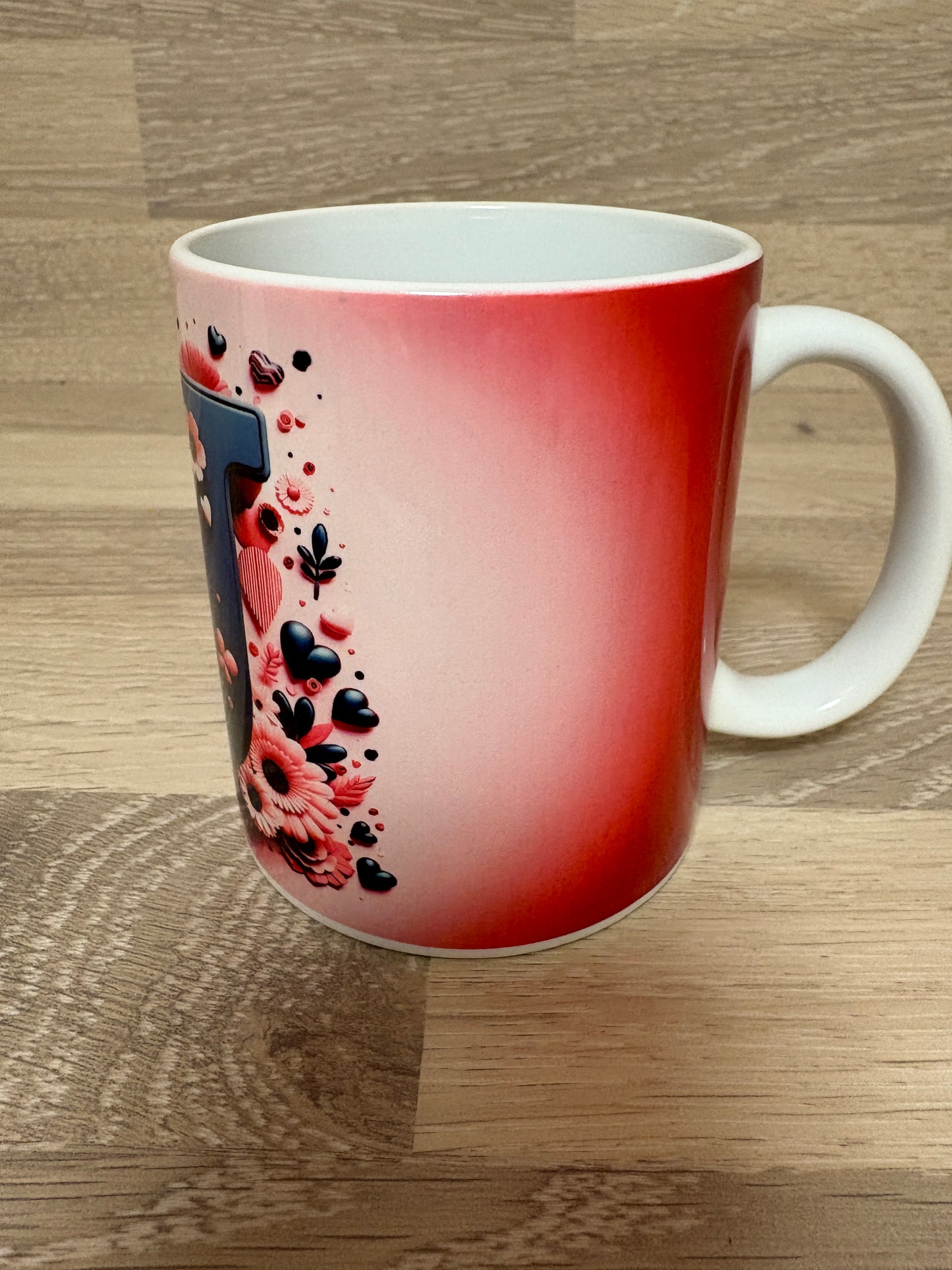 Kaffee-/Teetasse Valentinstag Buchstaben Artikeln. 1002