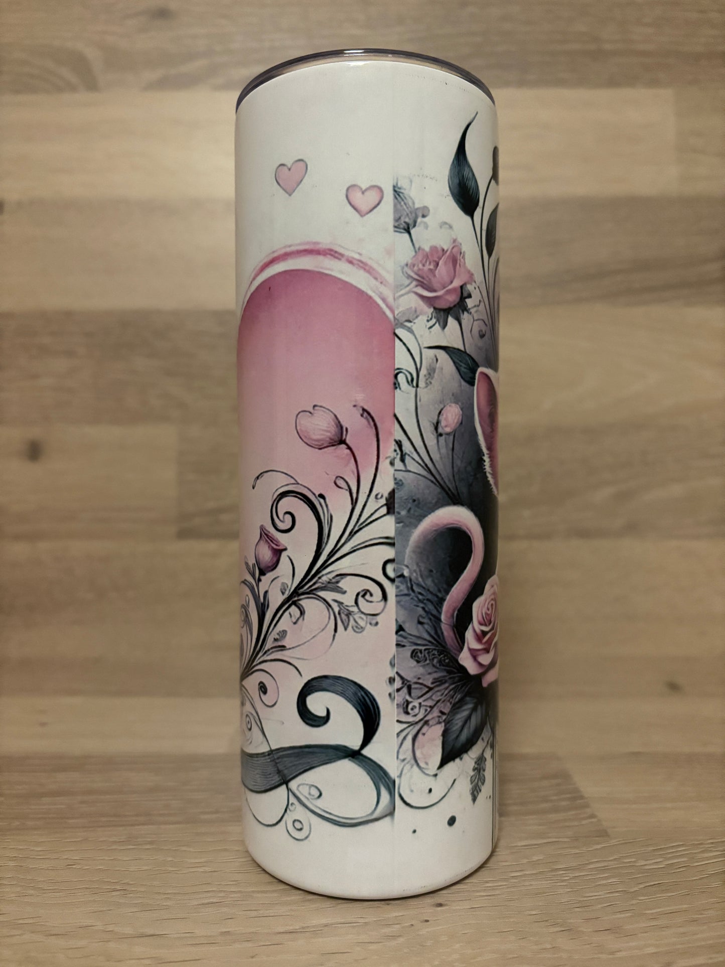 Tumbler/Edelstahlthermobecher verliebtes Katzenpaar Artikeln. 2002