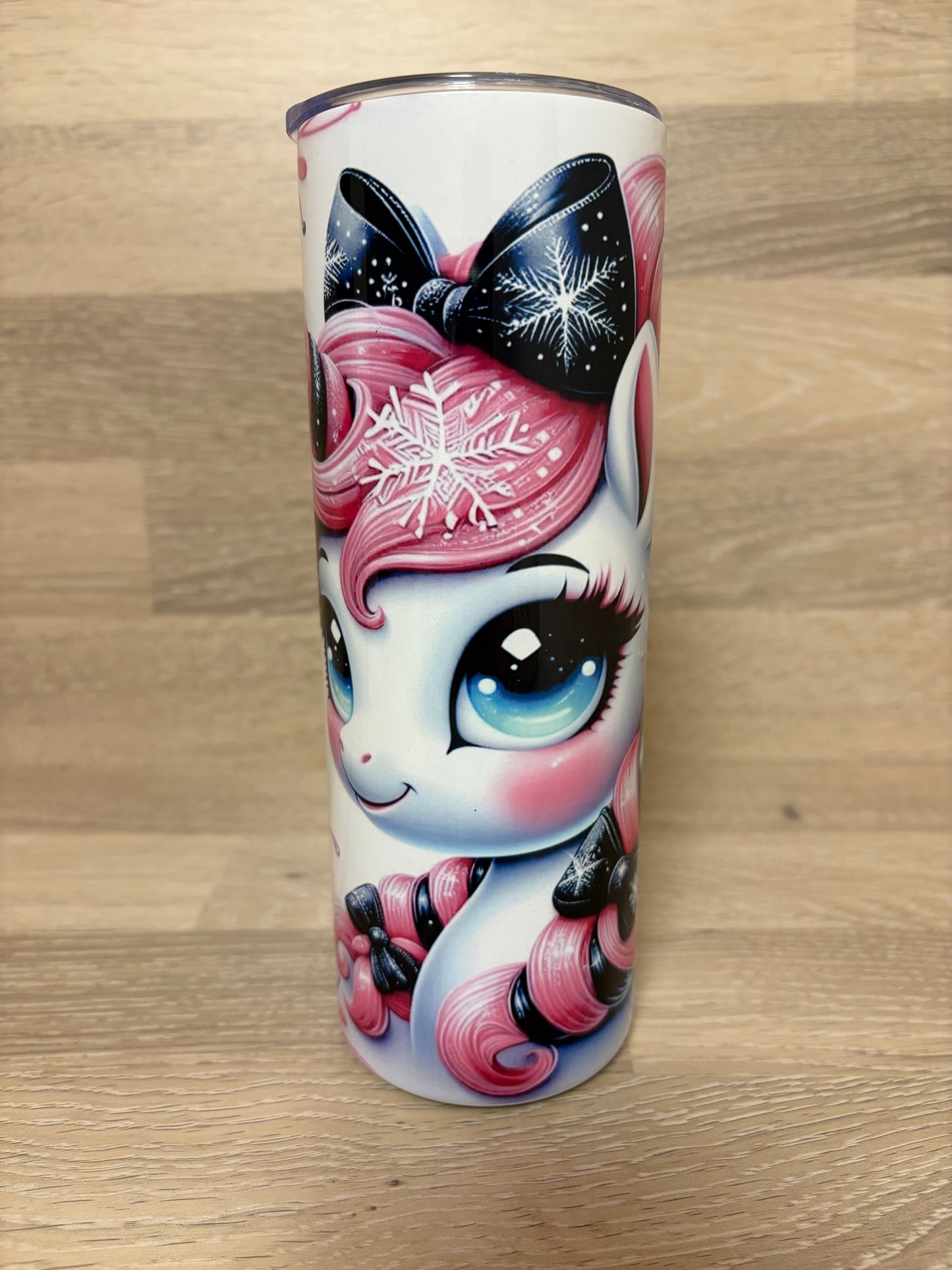 Tumbler/Edelstahlthermobecher Einhorn mit Zopf Artikeln. 2005