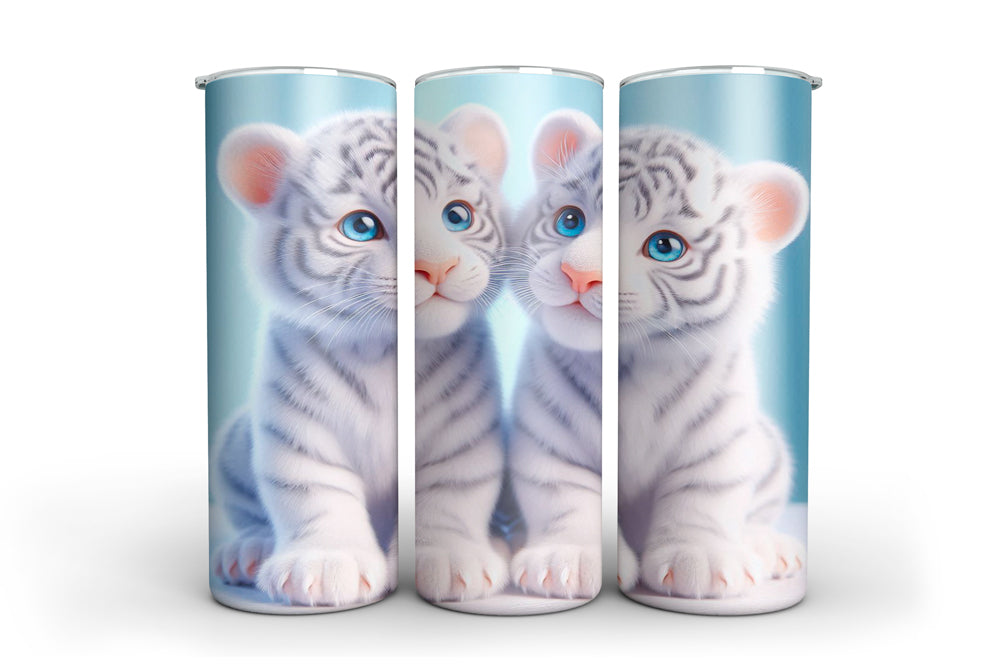 Edelstahl Thermobecher weisse Babytiger Artikeln. 2009