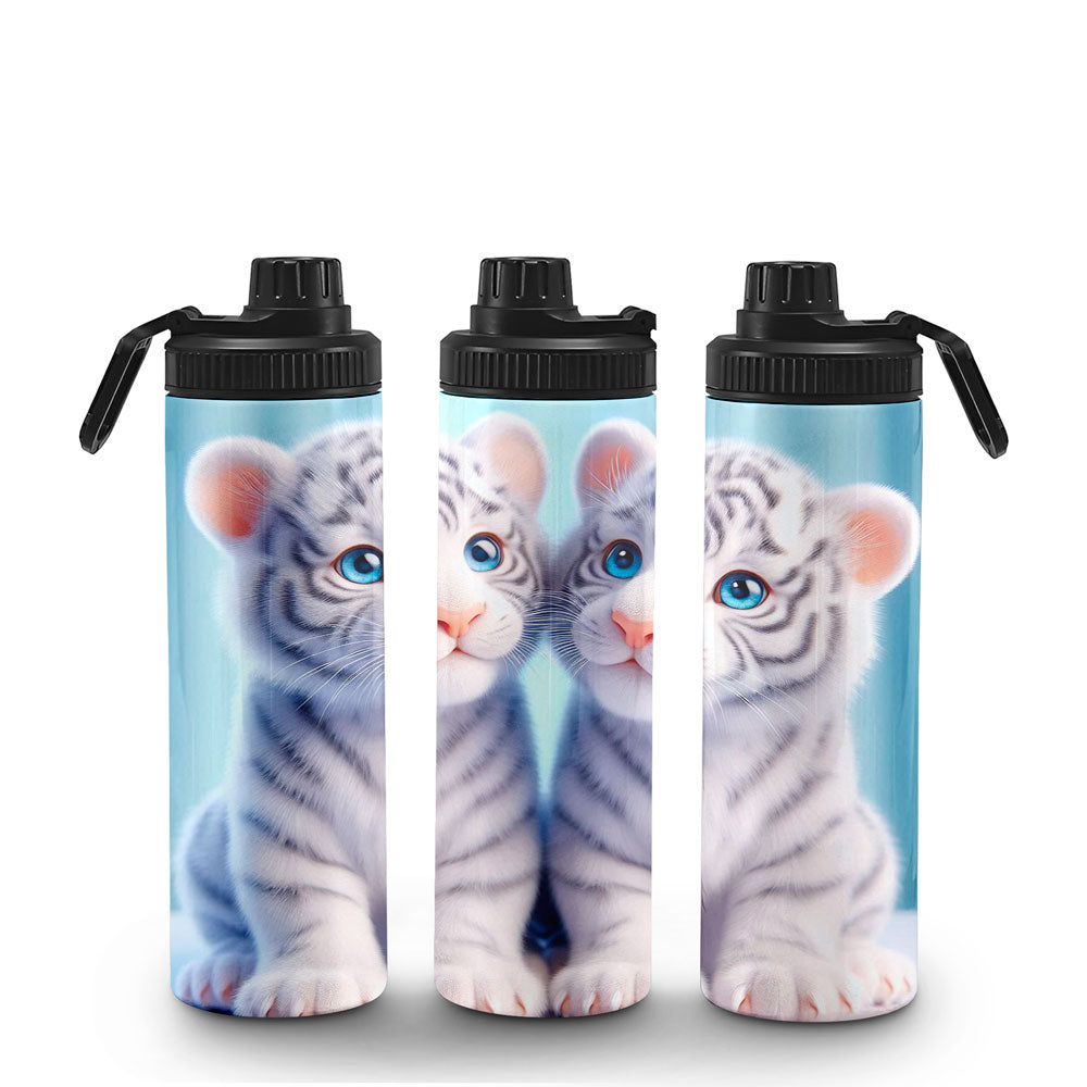 Edelstahl Thermobecher weisse Babytiger Artikeln. 2009