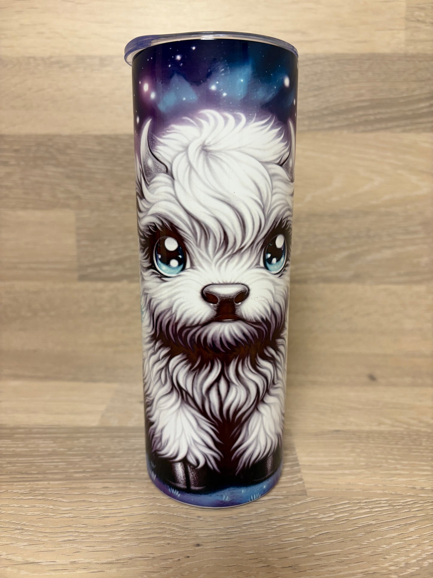 Tumbler/Edelstahlthermobecher Highland Cow Polarlichter Artikeln. 2012