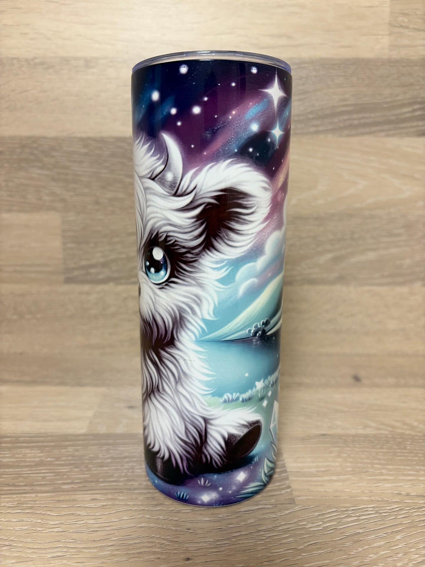 Tumbler/Edelstahlthermobecher Highland Cow Polarlichter Artikeln. 2012