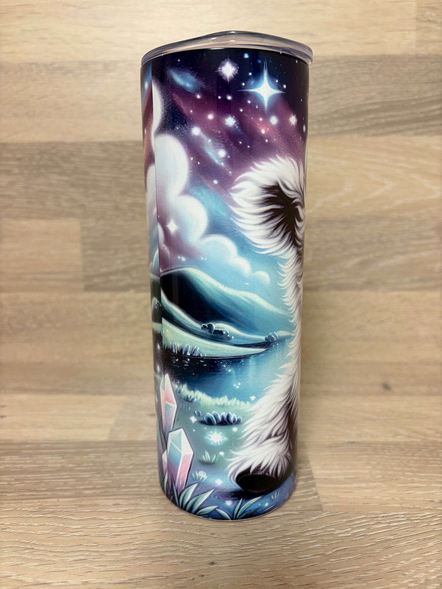 Tumbler/Edelstahlthermobecher Highland Cow Polarlichter Artikeln. 2012