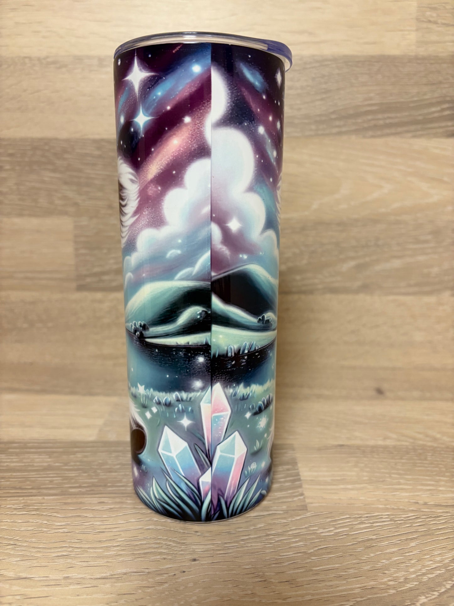Tumbler/Edelstahlthermobecher Highland Cow Polarlichter Artikeln. 2012
