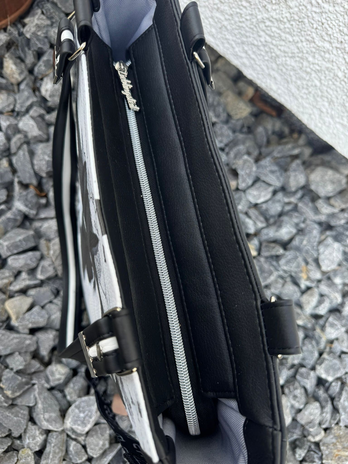 🖤 Handmade Design-Tasche mit Schultergurt & Henkeln