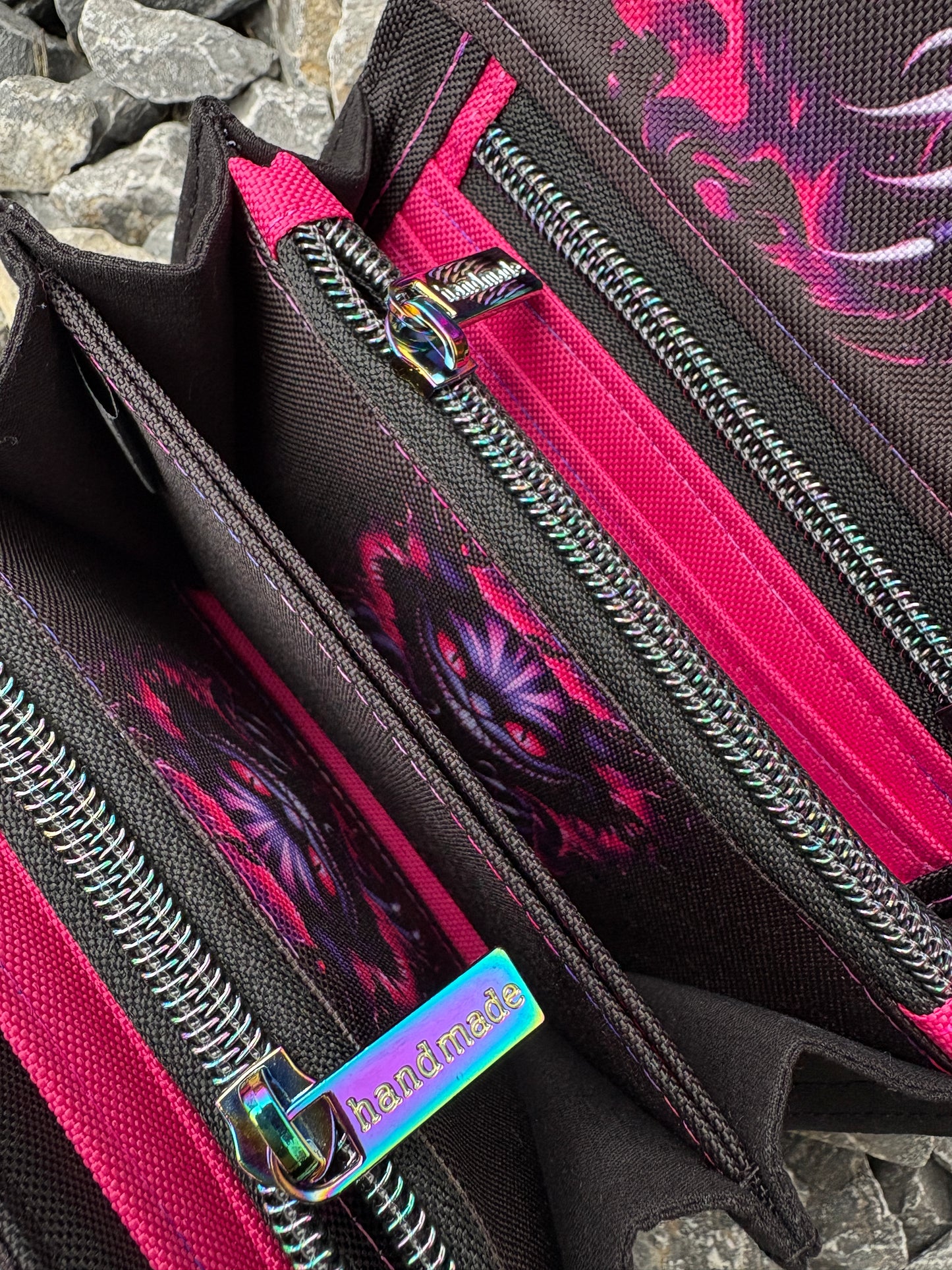 Geldbörse mittel "Mad Cat" - frech, bunt & mega praktisch