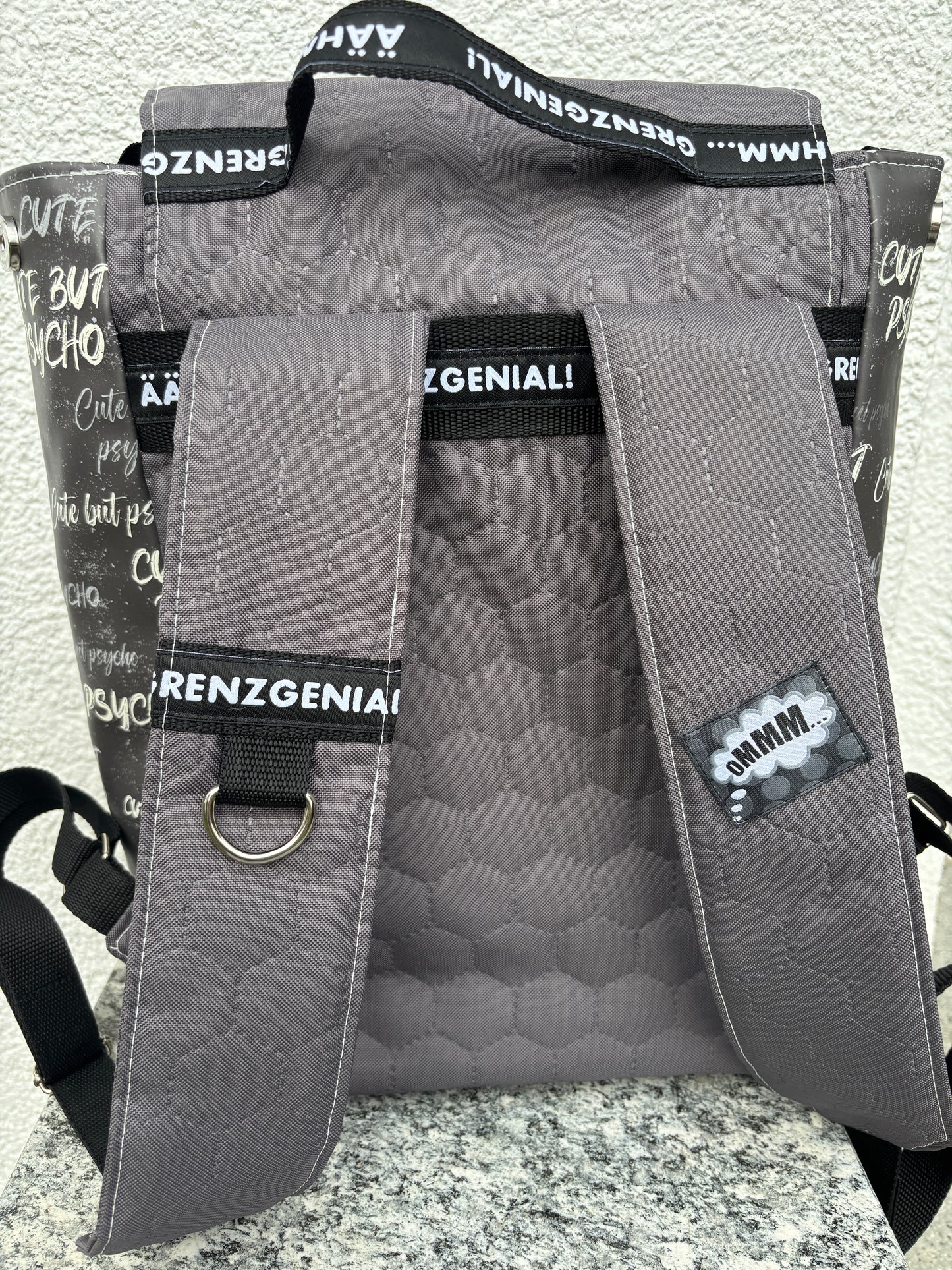 toller geräumiger Rucksack **Einzelstück**, aus Glow in the Dark Kunstleder