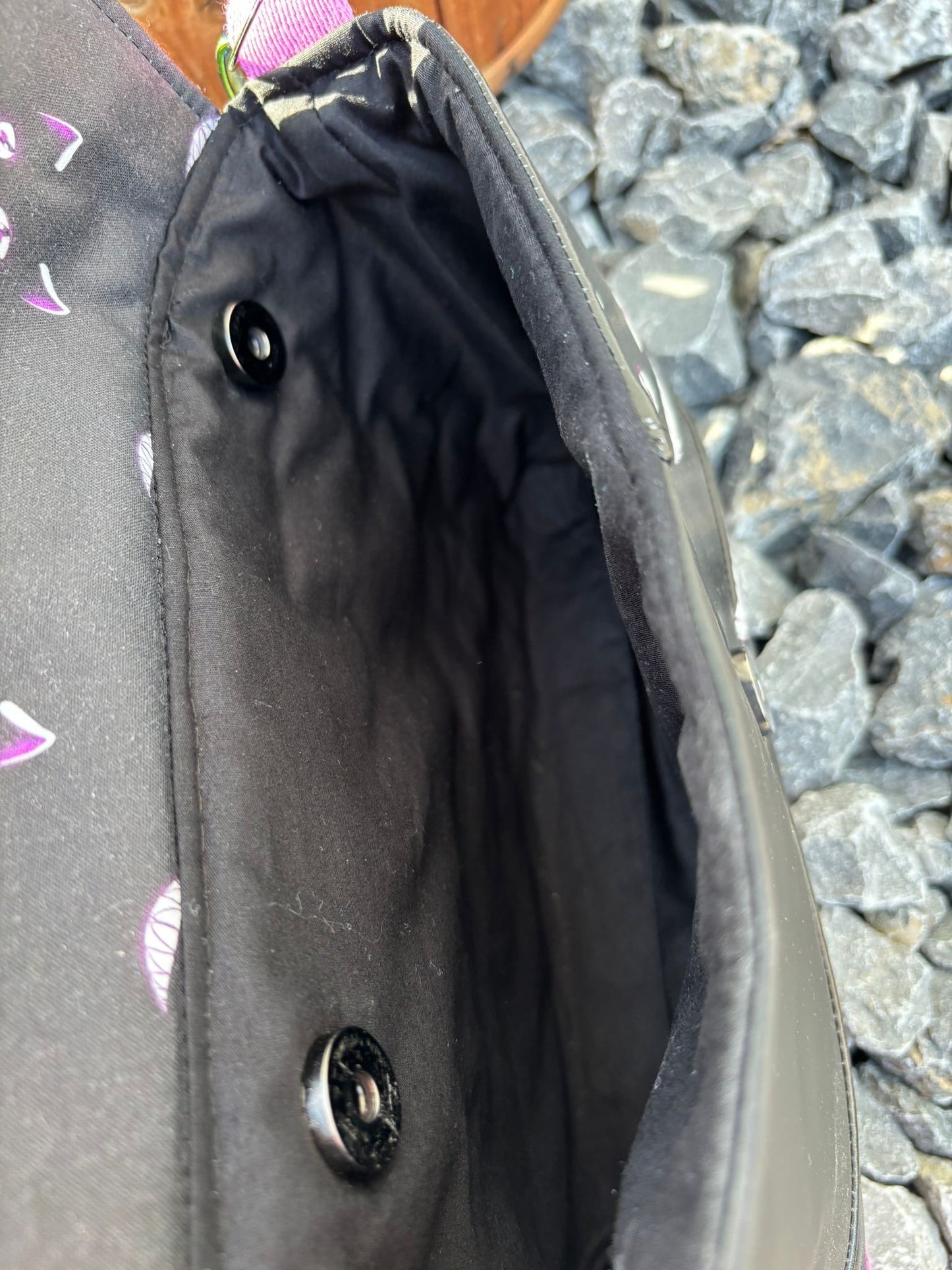 kleine Handtasche / Damen Umhängetasche Grinsekatze