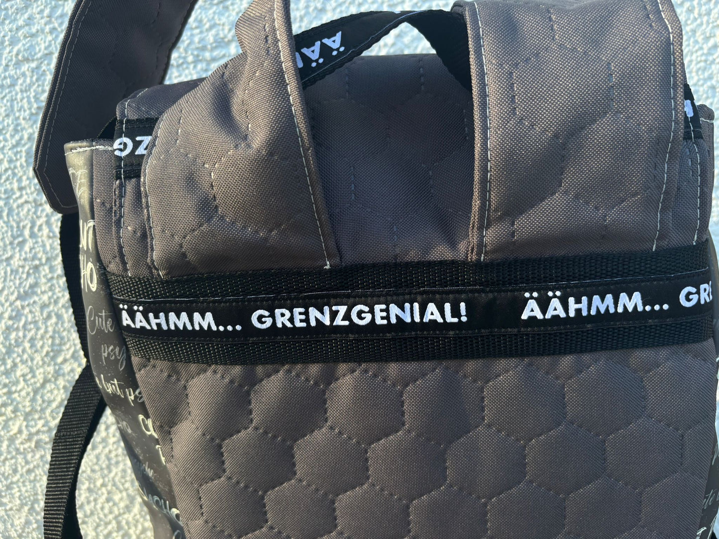 toller geräumiger Rucksack **Einzelstück**, aus Glow in the Dark Kunstleder