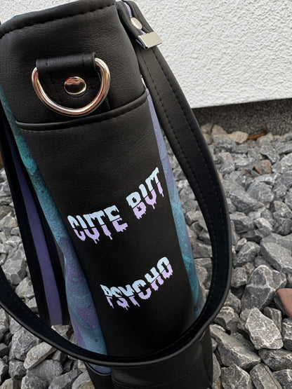 🖤 Handmade Design-Tasche mit Schultergurt & Henkeln Zombie Einhorn