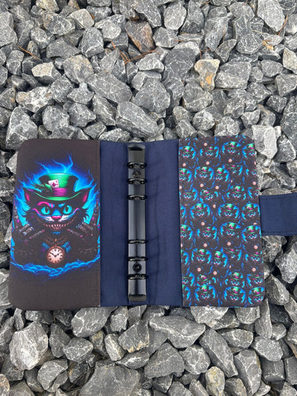 Handmade Ringbuch "Mad Cat" - DIN A6 für echte Planerliebhaber
