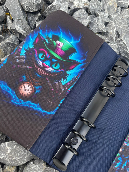 Handmade Ringbuch "Mad Cat" - DIN A6 für echte Planerliebhaber