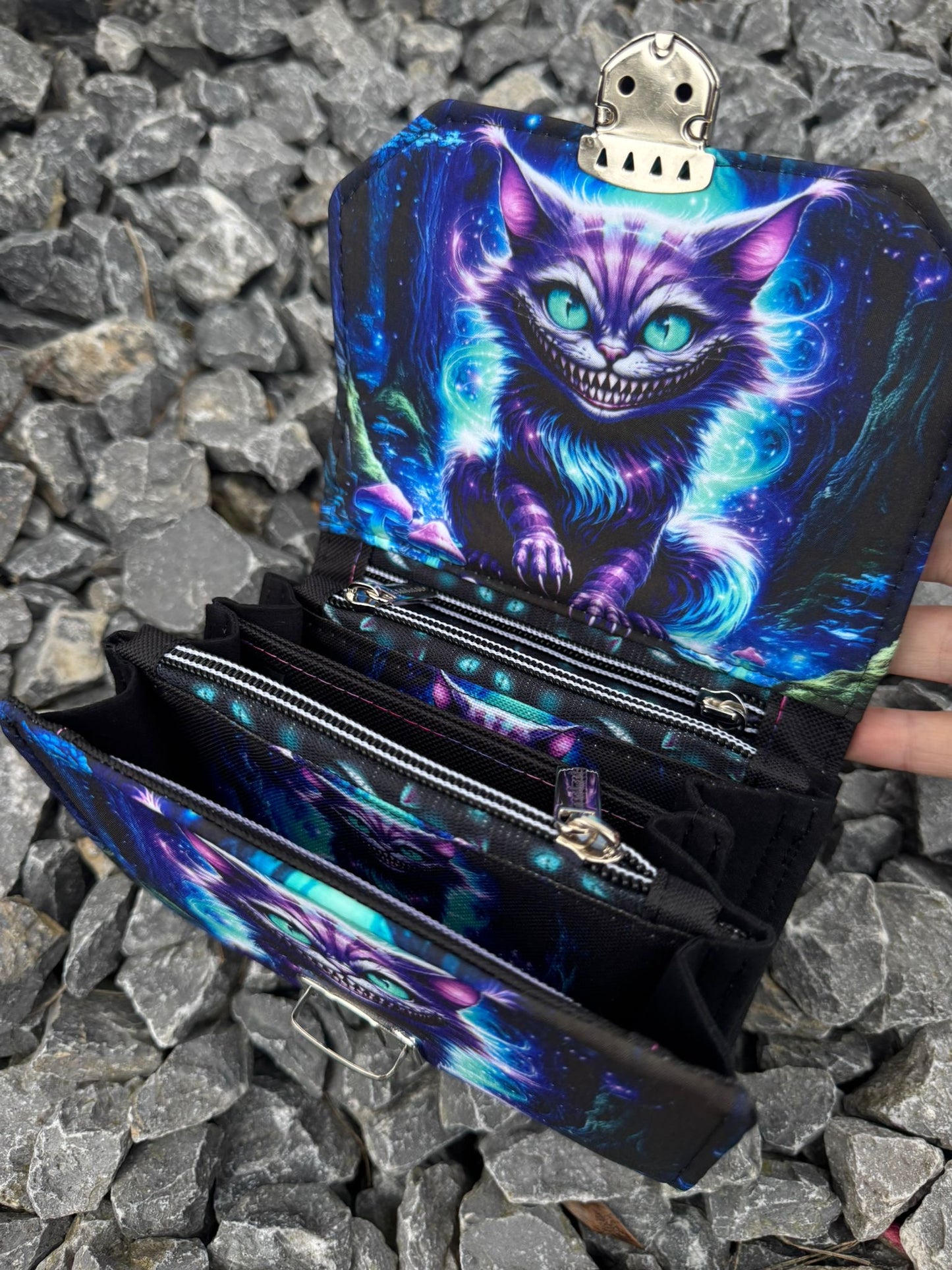 Geldbörse mittel "Mad Cat" - frech, bunt & mega praktisch