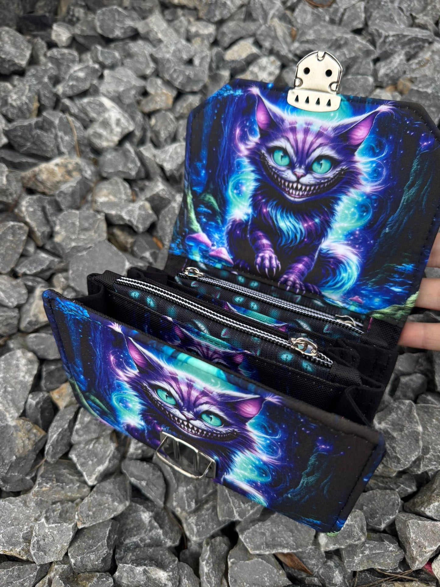 Geldbörse mittel "Mad Cat" - frech, bunt & mega praktisch