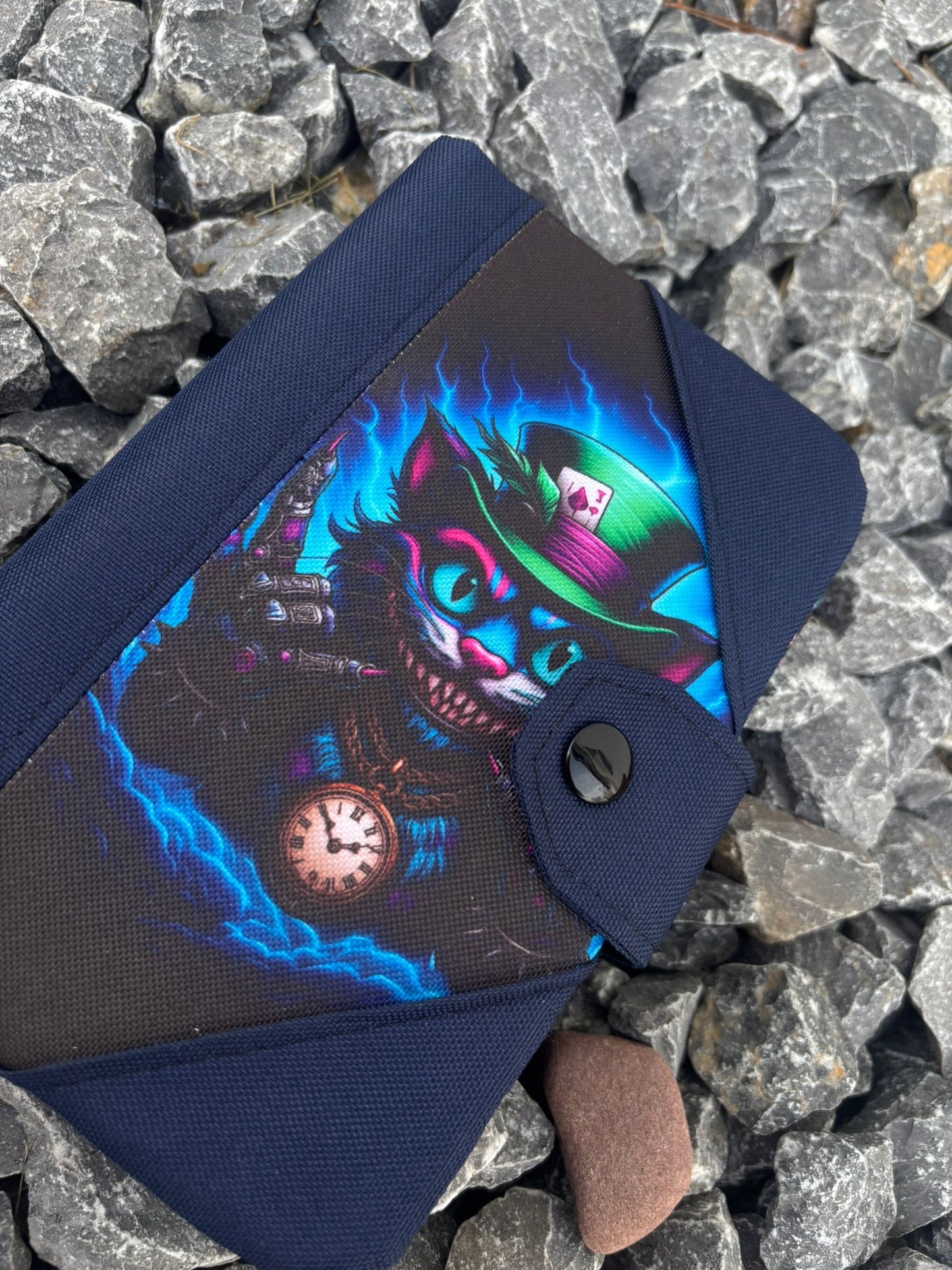 Handmade Ringbuch "Mad Cat" - DIN A6 für echte Planerliebhaber