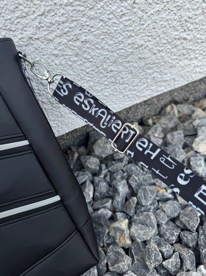 🖤 Handmade Design-Tasche mit Schultergurt & Henkeln