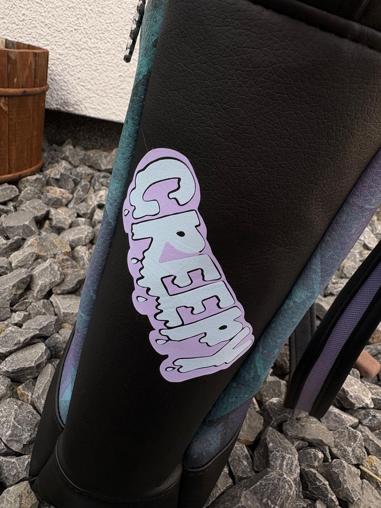 🖤 Handmade Design-Tasche mit Schultergurt & Henkeln Zombie Einhorn