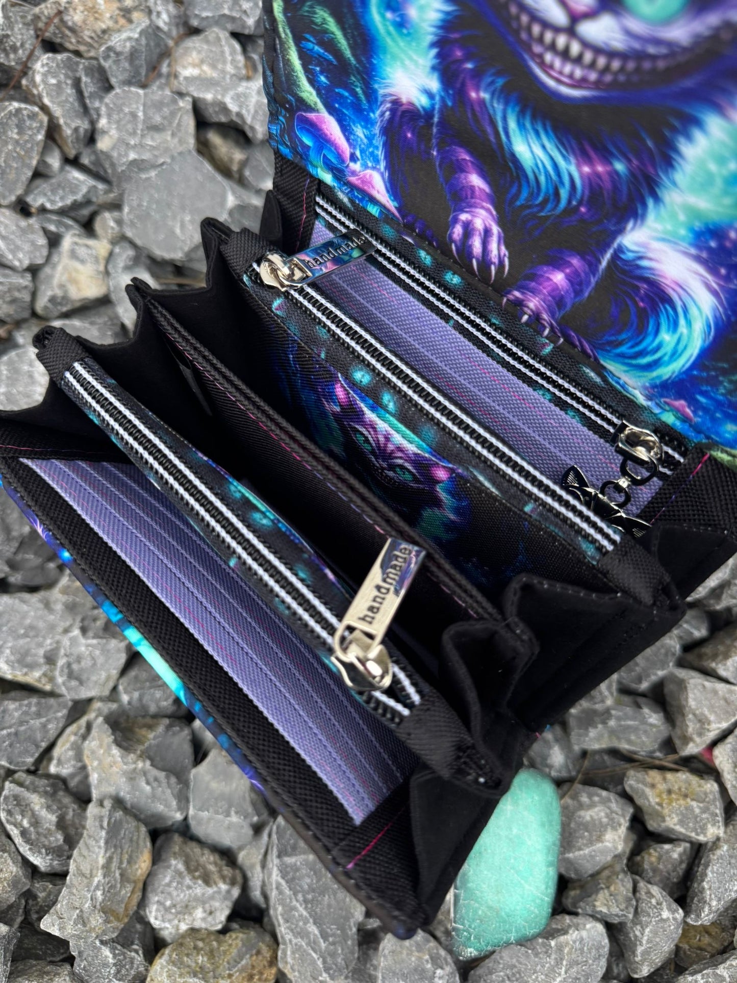 Geldbörse mittel "Mad Cat" - frech, bunt & mega praktisch