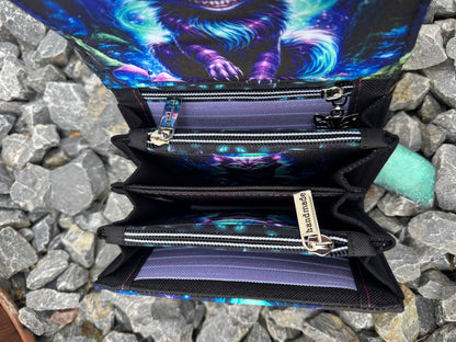 Geldbörse mittel "Mad Cat" - frech, bunt & mega praktisch