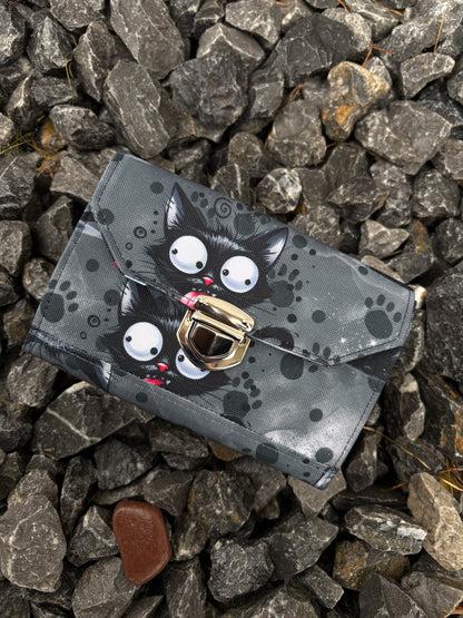 Geldbörse mittel freche Katzen - frech, bunt & mega praktisch