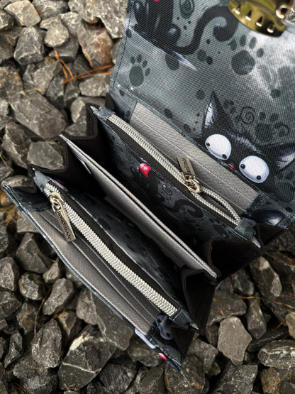 Geldbörse mittel freche Katzen - frech, bunt & mega praktisch