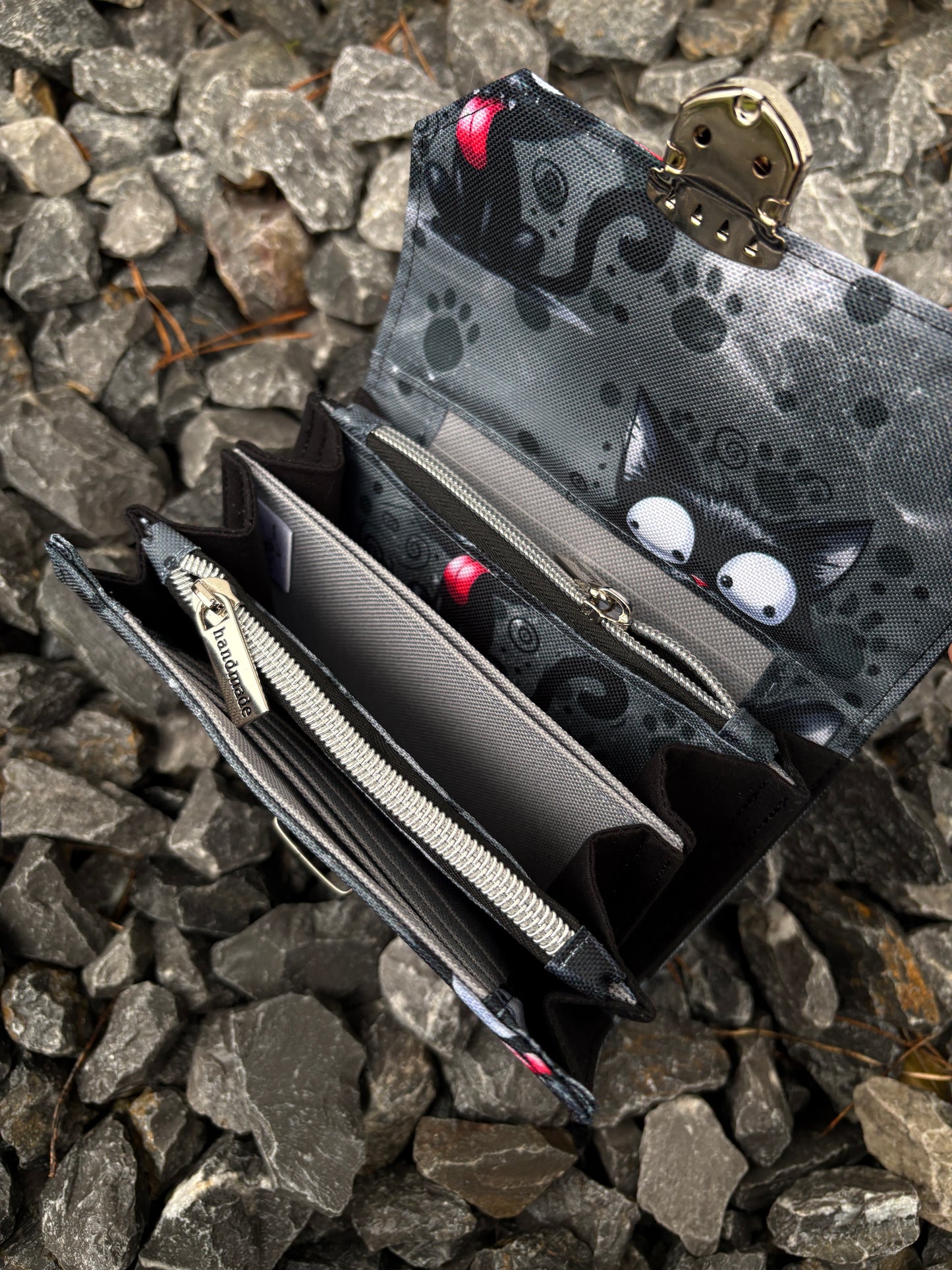 Geldbörse mittel freche Katzen - frech, bunt & mega praktisch