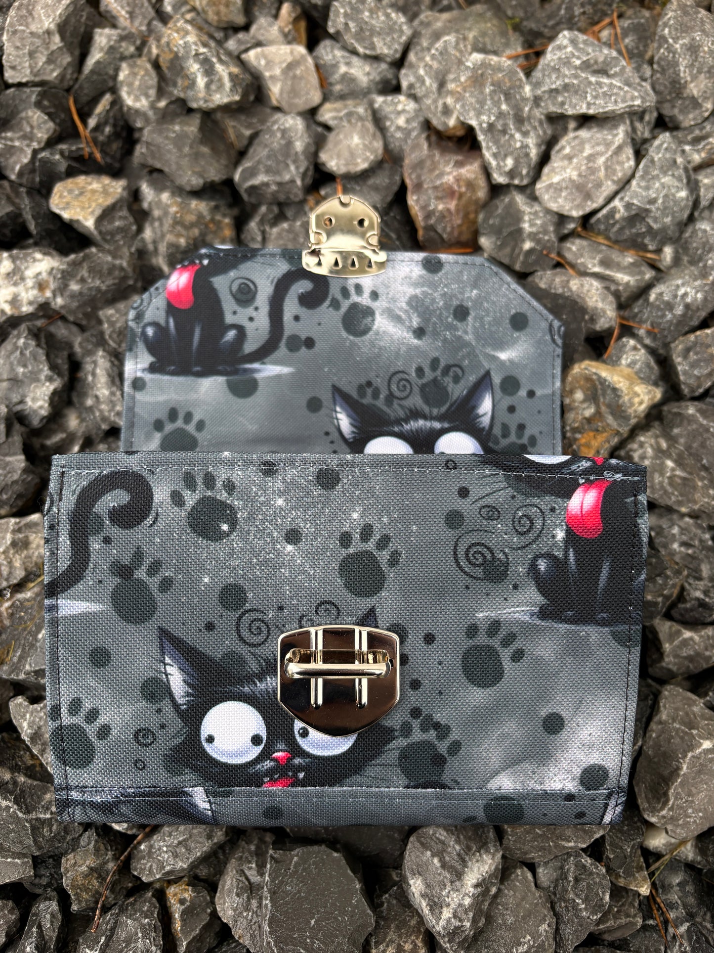 Geldbörse mittel freche Katzen - frech, bunt & mega praktisch