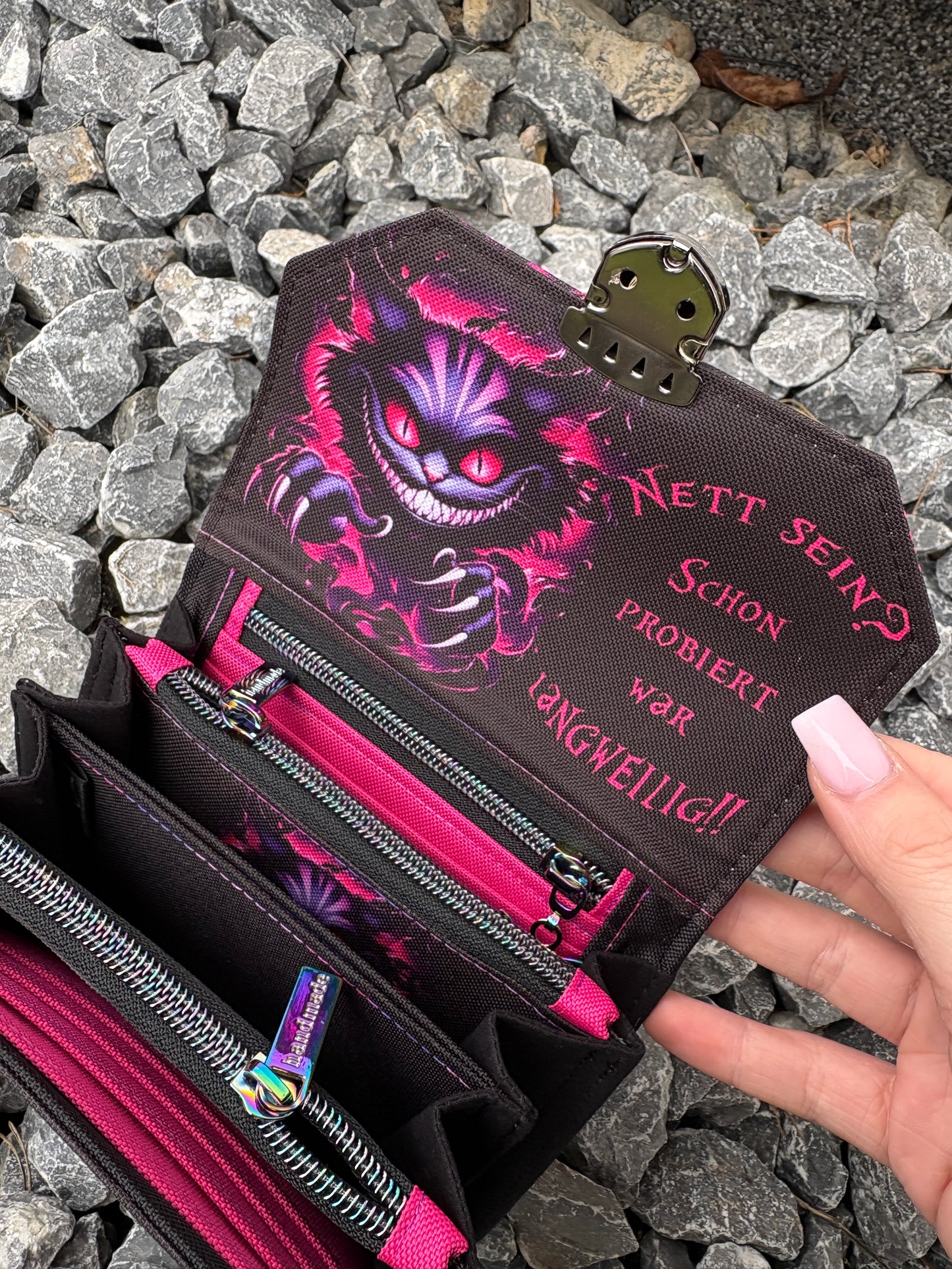 Geldbörse mittel "Mad Cat" - frech, bunt & mega praktisch