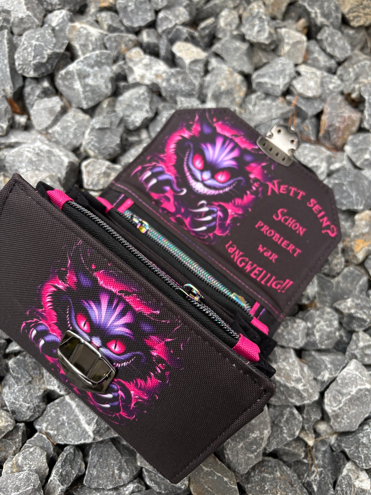 Geldbörse mittel "Mad Cat" - frech, bunt & mega praktisch