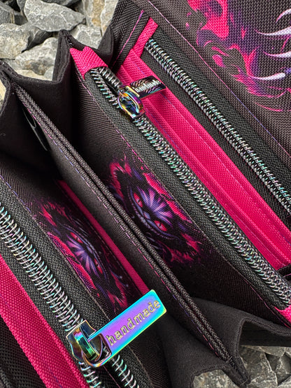 Geldbörse mittel "Mad Cat" - frech, bunt & mega praktisch