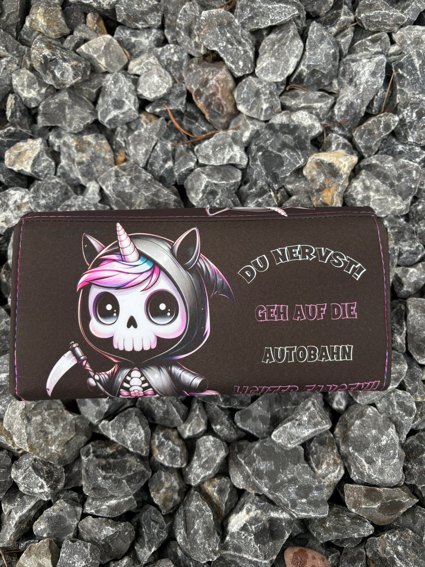 Geldbörse groß Tödchen Autobahn - frech, bunt & mega praktisch