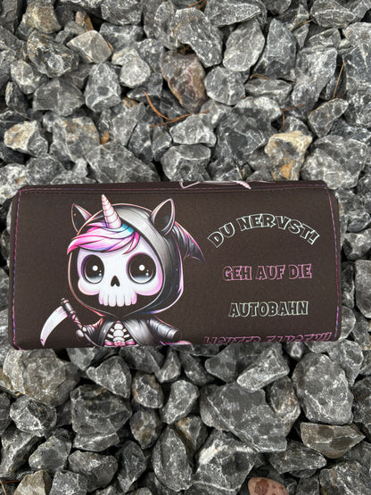 Geldbörse groß Tödchen Autobahn - frech, bunt & mega praktisch