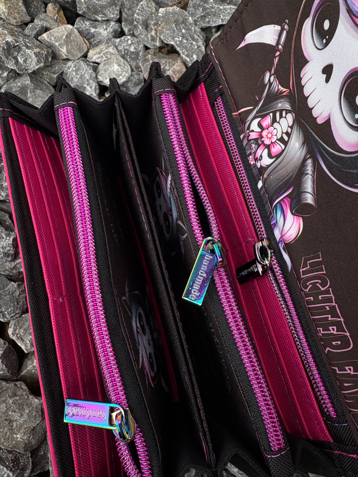 Geldbörse groß Tödchen Autobahn - frech, bunt & mega praktisch