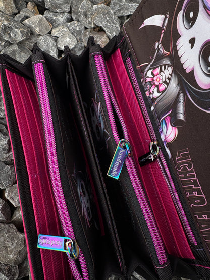 Geldbörse groß Tödchen Autobahn - frech, bunt & mega praktisch