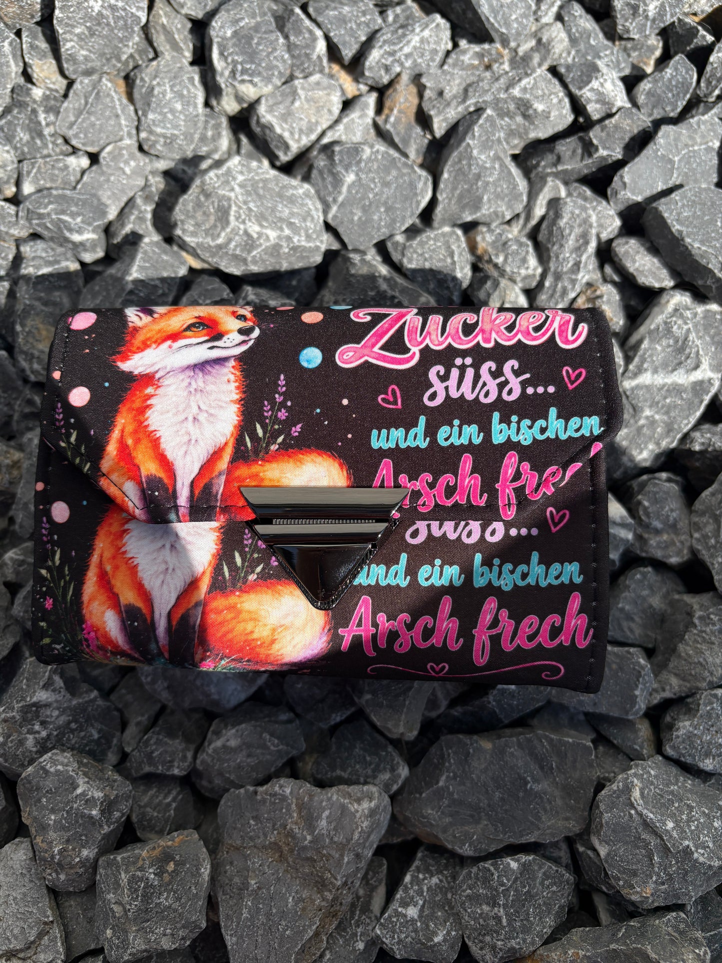 Handmade Portemonnaie "Zuckersüß... und ein bisschen Arsch frech" 🦊