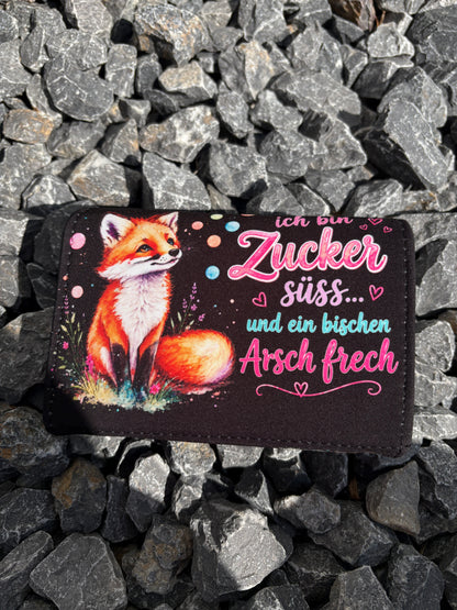 Handmade Portemonnaie "Zuckersüß... und ein bisschen Arsch frech" 🦊