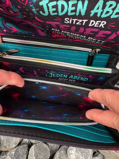 Geldbörse Biggi Teufel mit Spruch - frech, bunt & mega praktisch
