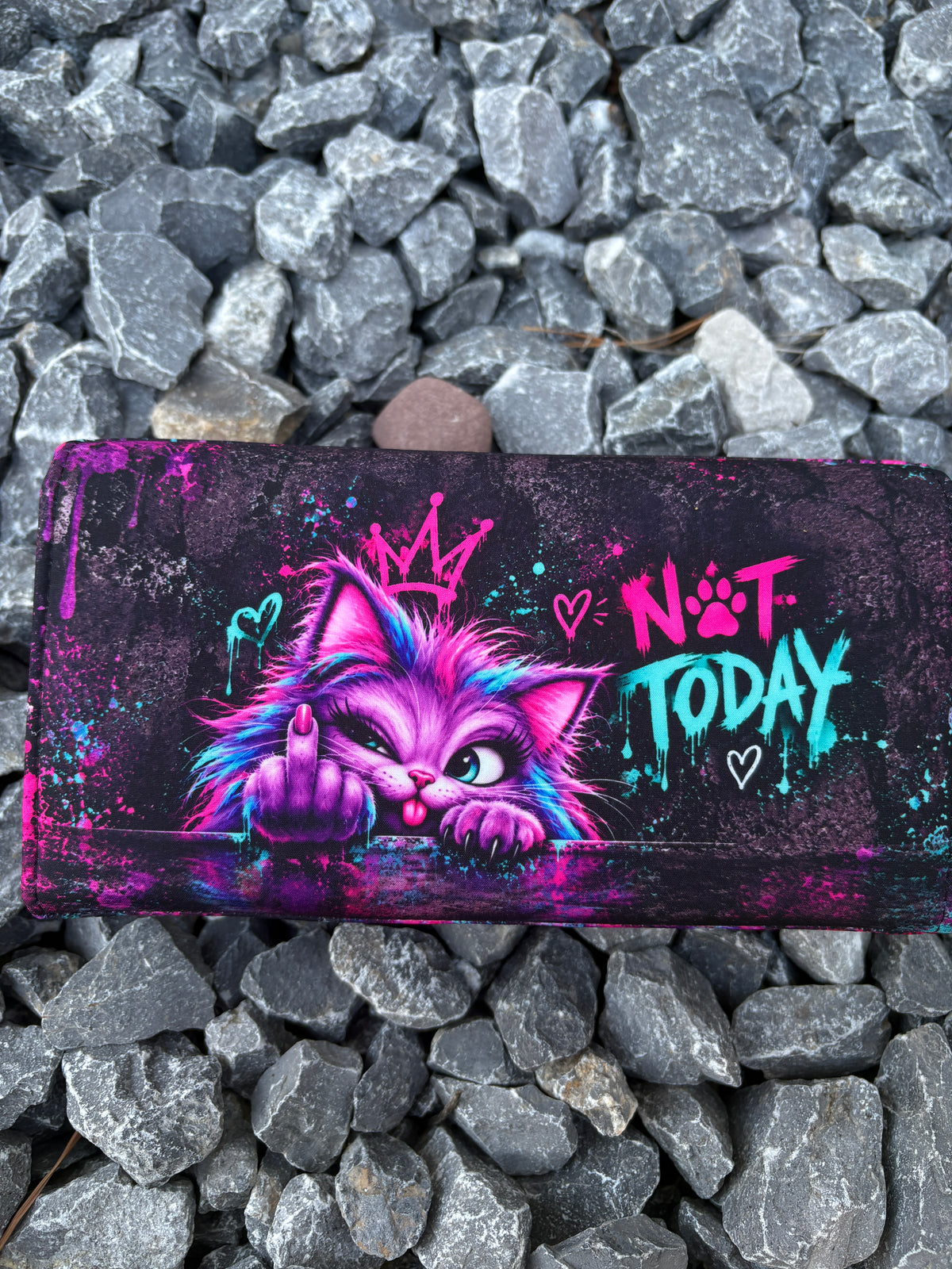 Geldbörse Biggi Katze Not Today - frech, bunt & mega praktisch